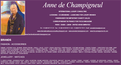 Desktop Screenshot of annedechampigneul.com